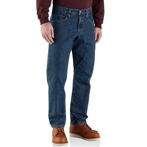 Carhartt Straight Leg Jean Flannel Lined Relax Fit 36x30